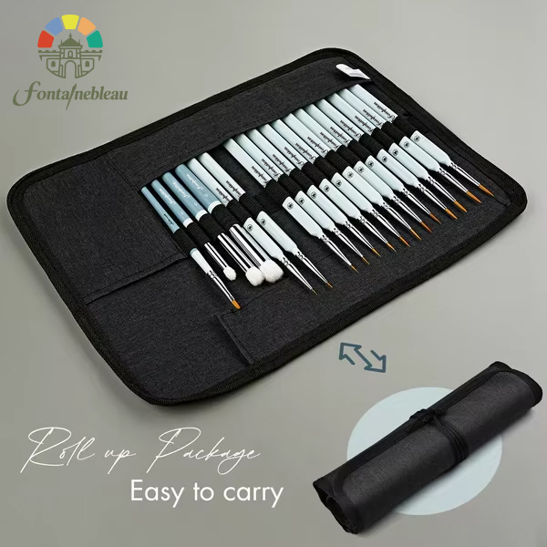 Premium Quality Micro Detail Miniature Paint Brushes Set Drybrush Small Fine Model Brushes for Hobby Painting