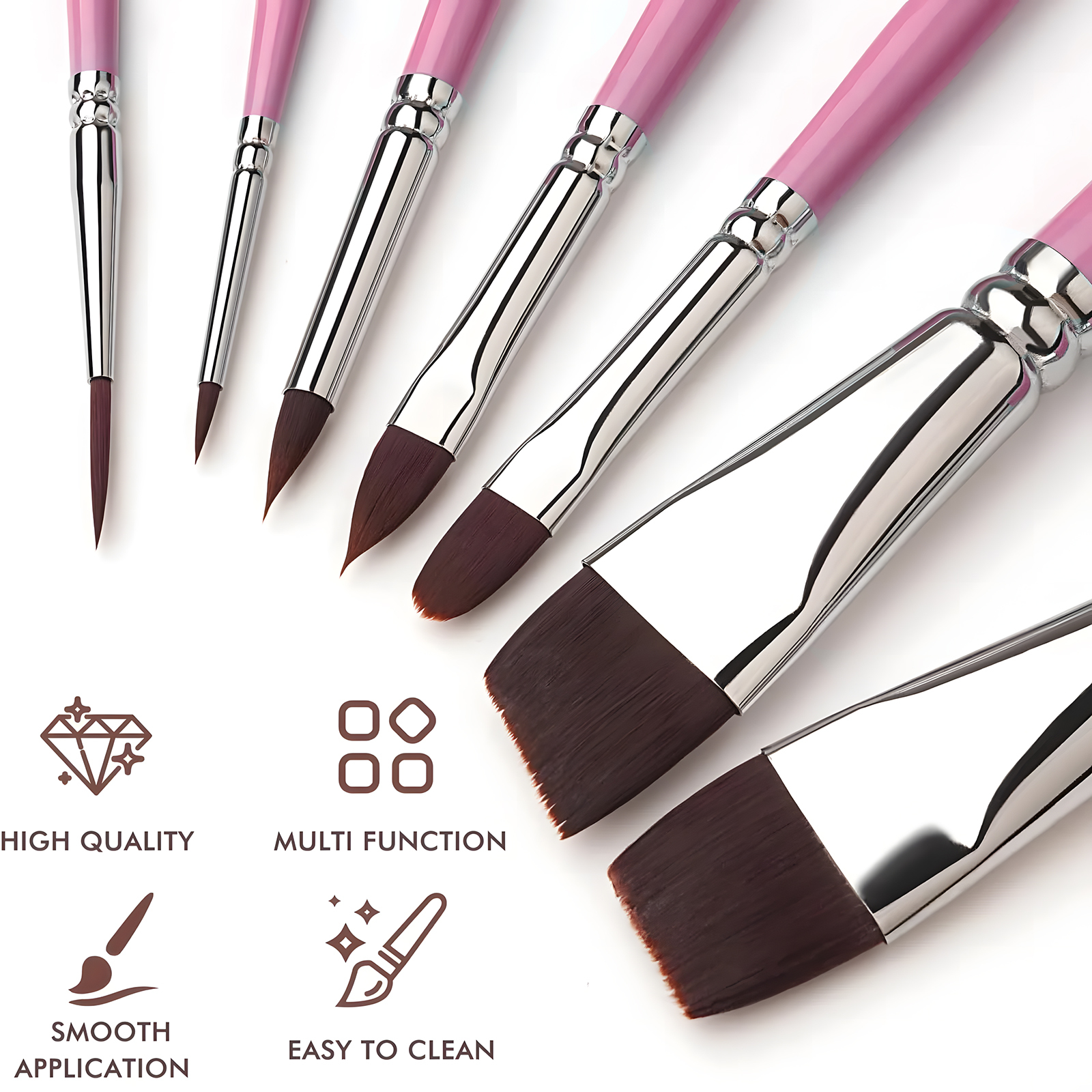 Custom Private Label Synthetic Face Paint Brush Professional Face Painting Brush Set Wholesale Soft Body Paint Brush for  Makeup