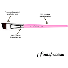 13PCS Fontainebleau Professional Custom Paint Brush Synthetic Face Paint Brush Large Flat Durable Paint Brush Set