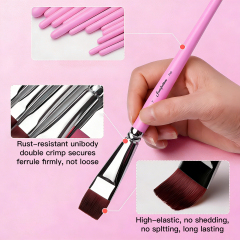13PCS Fontainebleau Professional Custom Paint Brush Synthetic Face Paint Brush Large Flat Durable Paint Brush Set