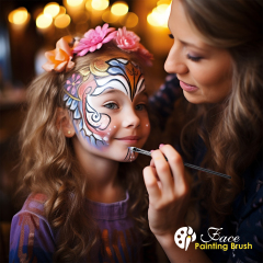 Wholesale Custom Logo Ebony Wooden Handle Face Paint Brush Kit Eco Friendly Watercolor Acrylic Detail Art Brush Set