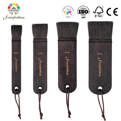 2026 Mixed Squirrel Hair Artist Paint Brush Flat Wide Natural Wooden Handle Water Absorbent Art Brushes for Watercolor Painting