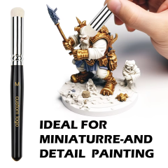 6-Piece Wool Dry Brush Set for Miniature Model Painting
