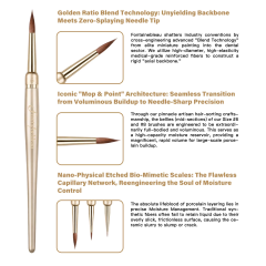 Replaceable Kolinsky Sable Dental Ceramic Brush for Dental Laboratories