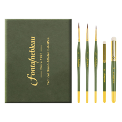 Kolinsky Sable Miniature Brush Set for Detail, Liner and Weathering