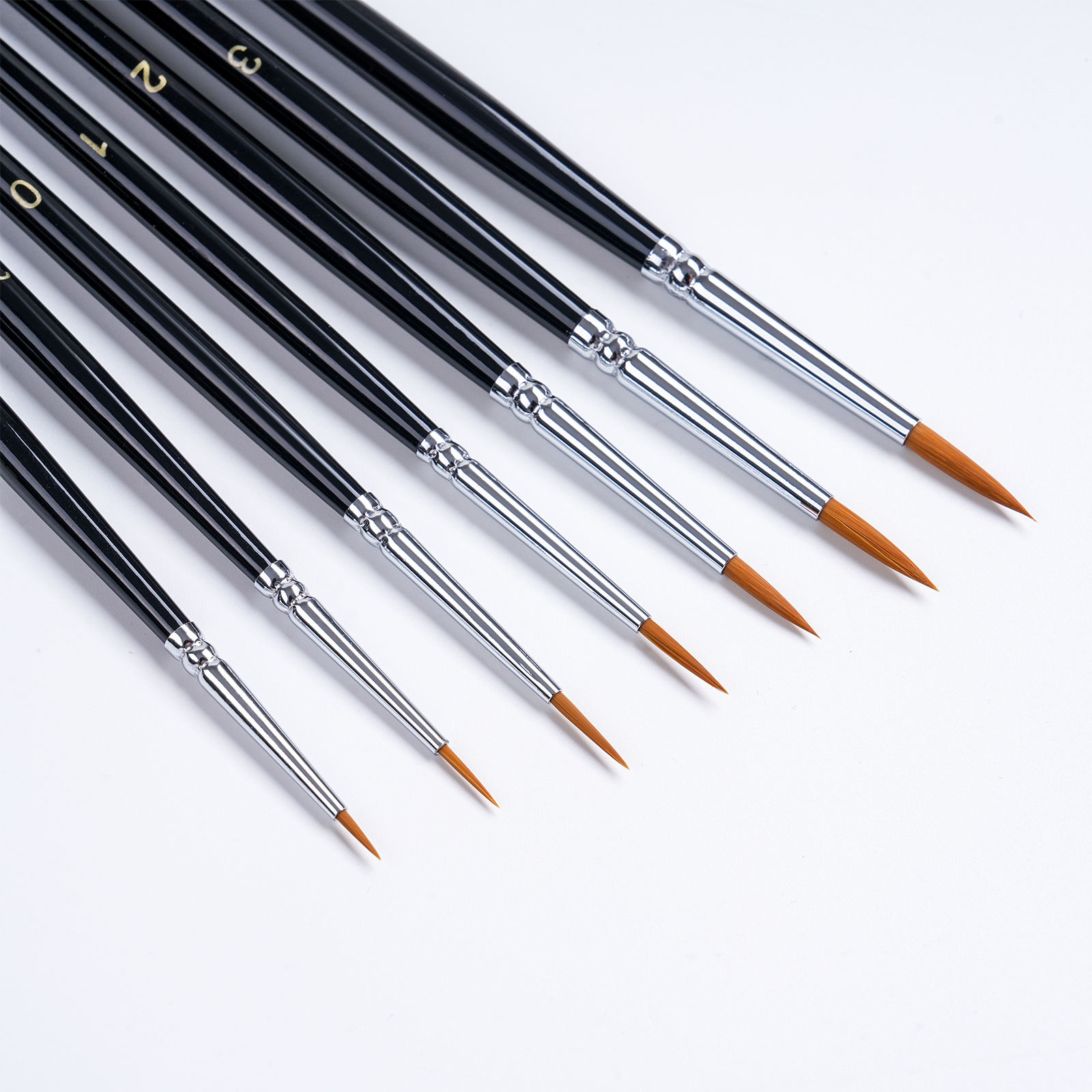 7-Piece Synthetic Kolinsky Sable Miniature Detail Brush Set