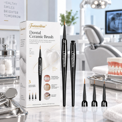 Kolinsky Sable Dental Characterization Brush with Replaceable Tips