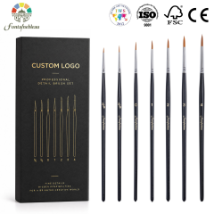 7-Piece Synthetic Kolinsky Sable Miniature Detail Brush Set