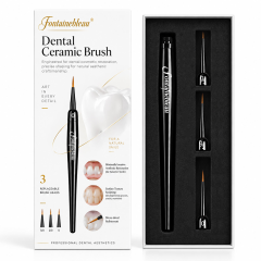 Kolinsky Sable Dental Characterization Brush with Replaceable Tips