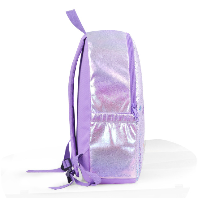 Light Purple Mermaid School Backpack for kids and Teenagers