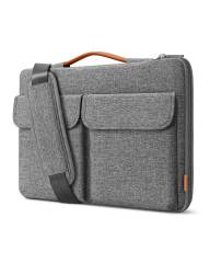 EdgeKeeper 360° Protective 13-15.6 Inch Laptop Shoulder Bag--GM0518 Light Grey and Dark Grey--240524