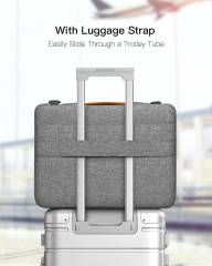 EdgeKeeper 360° Protective 13-15.6 Inch Laptop Shoulder Bag--GM0518 Light Grey and Dark Grey--240524