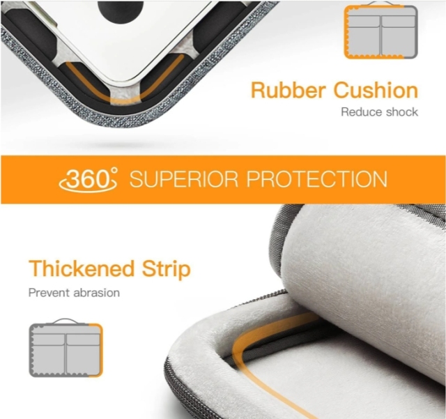 EdgeKeeper 360° Protective 13-15.6 Inch Laptop Shoulder Bag--GM0518 Light Grey and Dark Grey--240524