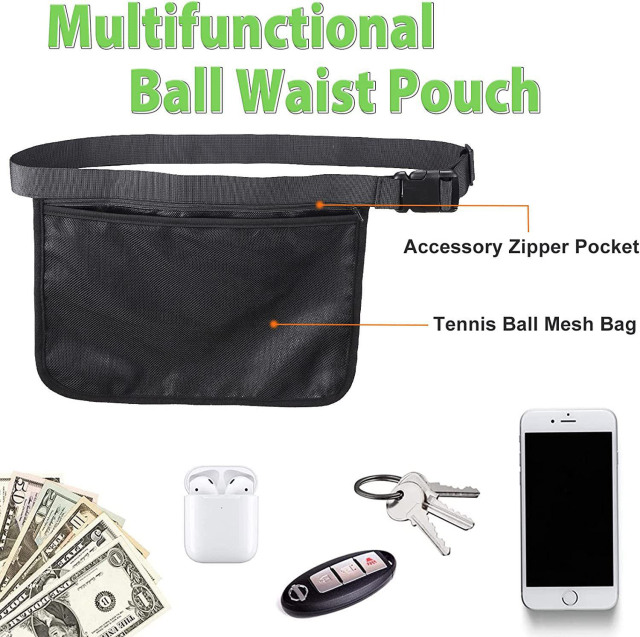 Multifunctional Pickleball Waist Pouch in Mesh