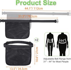 Multifunctional Pickleball Waist Pouch in Mesh