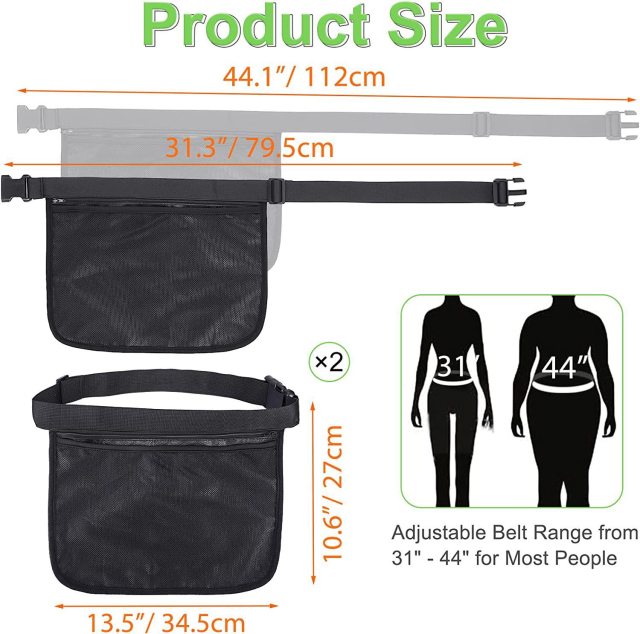 Multifunctional Pickleball Waist Pouch in Mesh
