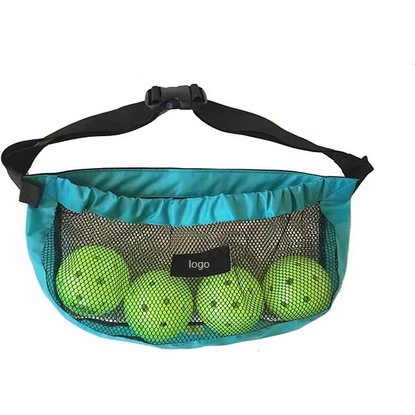 Hot Selling Pickle ball Holder Waist Fanny Pack Pickleball Ball Mesh Bag With Custom Logo