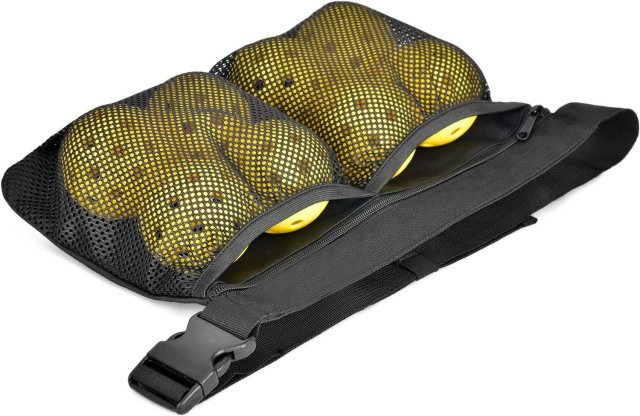 Pickleball training waist pack--8 pickleball balls