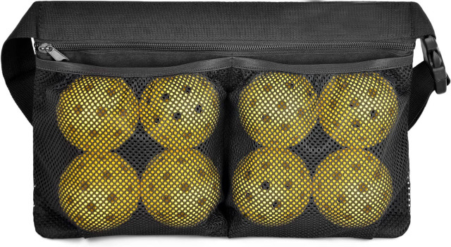 Pickleball training waist pack--8 pickleball balls