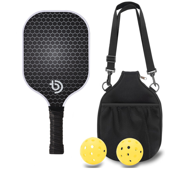 Fiberglass Pickleball Racket Set with single storage cloth bag school outdoor sports