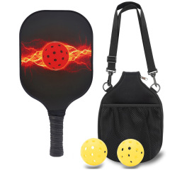 Fiberglass Pickleball Racket Set with single storage cloth bag school outdoor sports