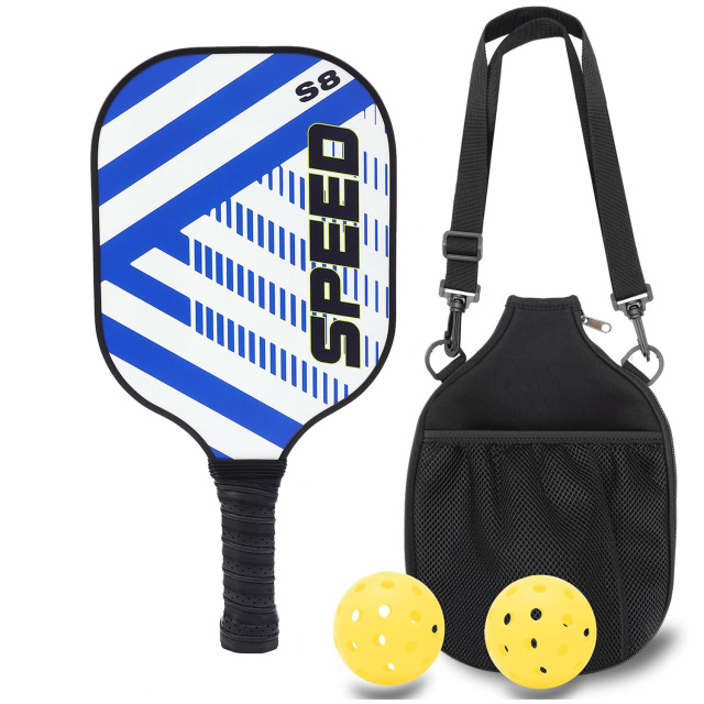 Fiberglass Pickleball Racket Set with single storage cloth bag school outdoor sports
