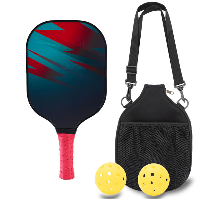 Fiberglass Pickleball Racket Set with single storage cloth bag school outdoor sports