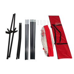 NT01 Baseball & Tennis Ball Recycling System Net, 6 x 7ft Compatible with 681PBH 680BH Machines, Portable Polyester Netting and Fiberglass Frame, with Carrying Bag (Net Only)
