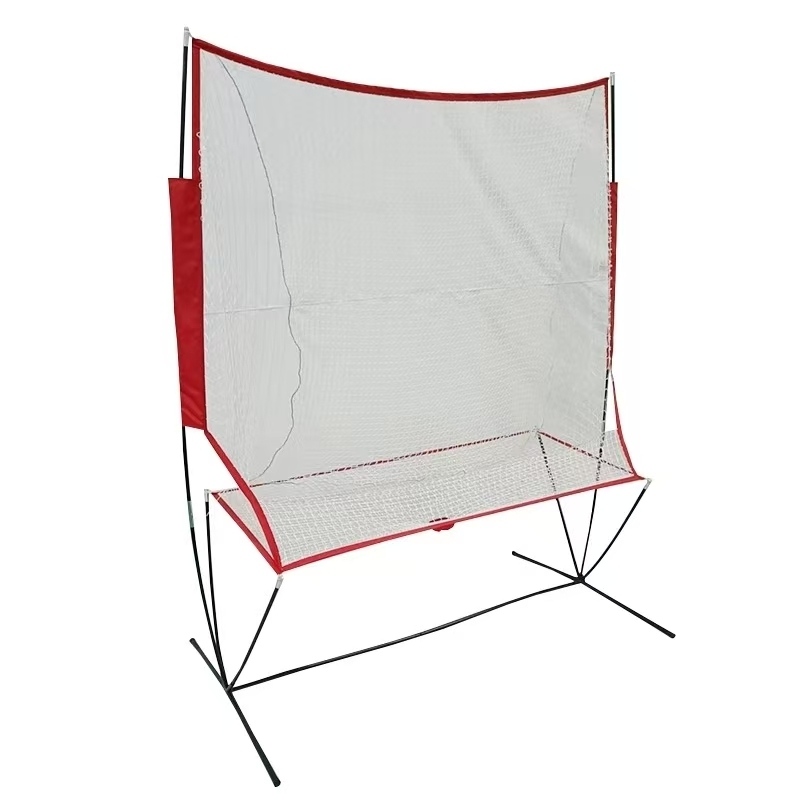 NT01 Baseball & Tennis Ball Recycling System Net, 6 x 7ft Compatible with 681PBH 680BH Machines, Portable Polyester Netting and Fiberglass Frame, with Carrying Bag (Net Only)