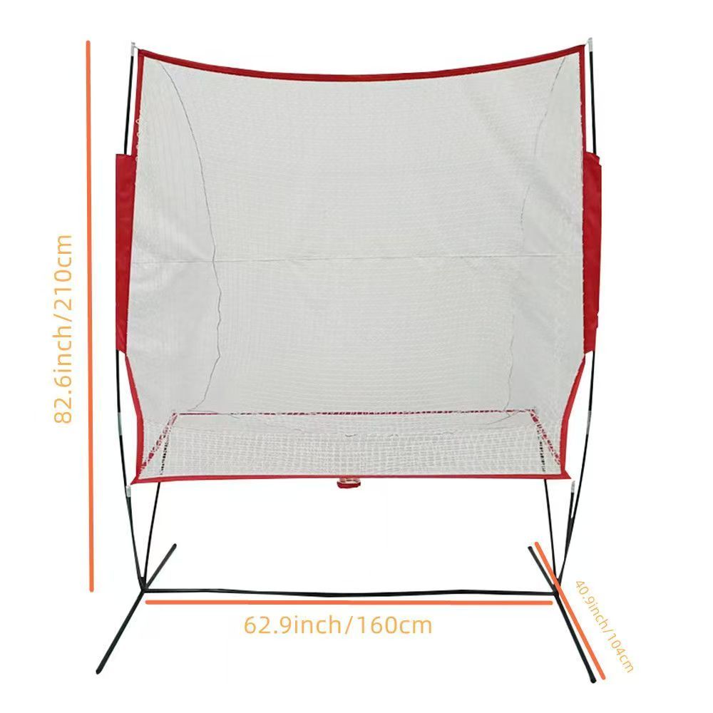 NT01 Baseball & Tennis Ball Recycling System Net, 6 x 7ft Compatible with 681PBH 680BH Machines, Portable Polyester Netting and Fiberglass Frame, with Carrying Bag (Net Only)