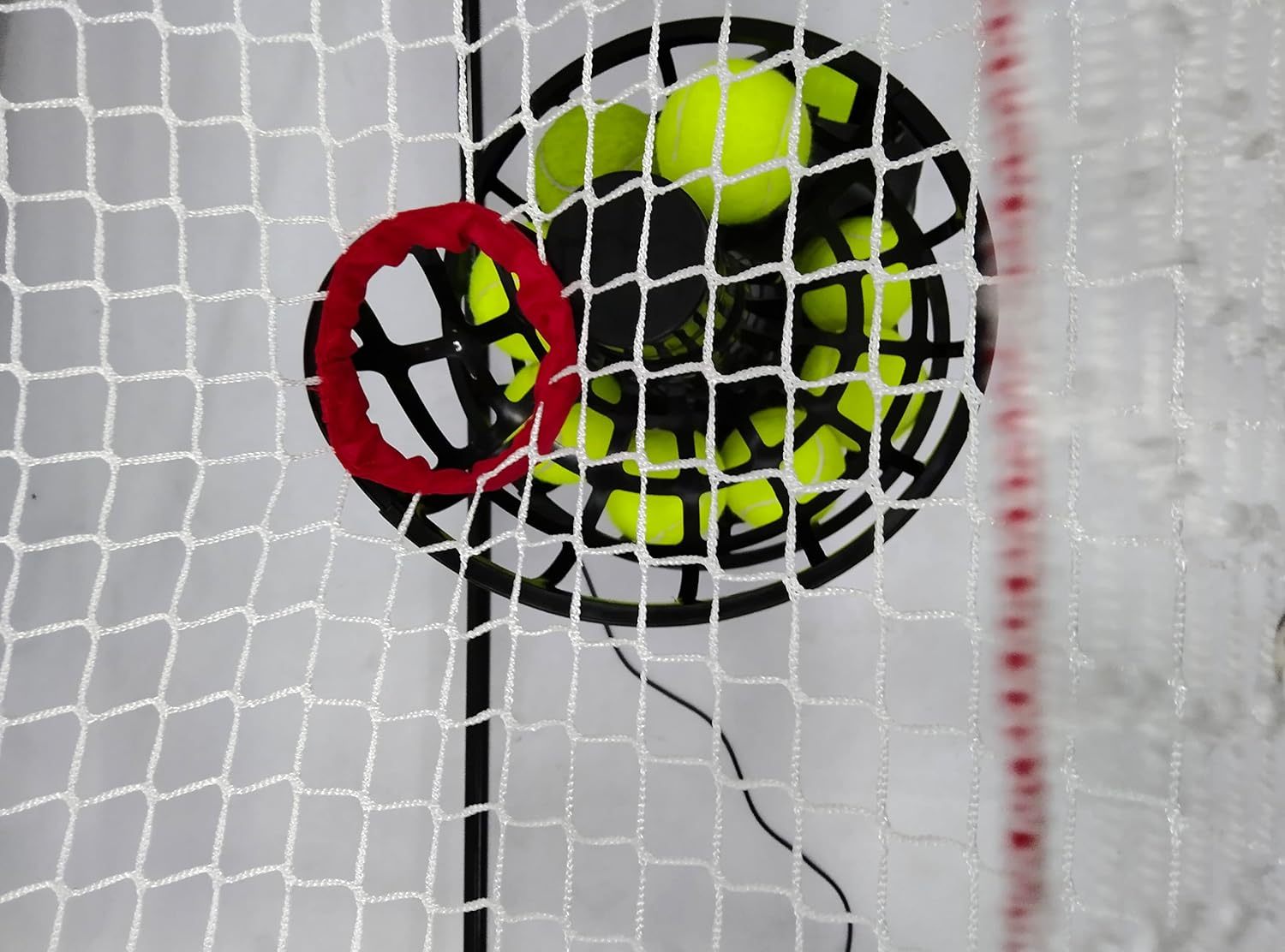 NT01 Baseball & Tennis Ball Recycling System Net, 6 x 7ft Compatible with 681PBH 680BH Machines, Portable Polyester Netting and Fiberglass Frame, with Carrying Bag (Net Only)