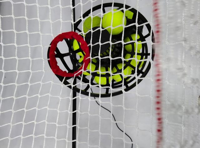 NT01 Baseball & Tennis Ball Recycling System Net, 6 x 7ft Compatible with 681PBH 680BH Machines, Portable Polyester Netting and Fiberglass Frame, with Carrying Bag (Net Only)