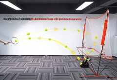 NT01 Baseball & Tennis Ball Recycling System Net, 6 x 7ft Compatible with 681PBH 680BH Machines, Portable Polyester Netting and Fiberglass Frame, with Carrying Bag (Net Only)