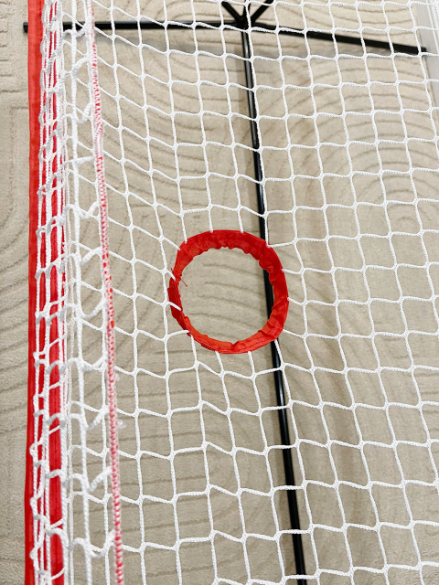 NT01 Baseball & Tennis Ball Recycling System Net, 6 x 7ft Compatible with 681PBH 680BH Machines, Portable Polyester Netting and Fiberglass Frame, with Carrying Bag (Net Only)