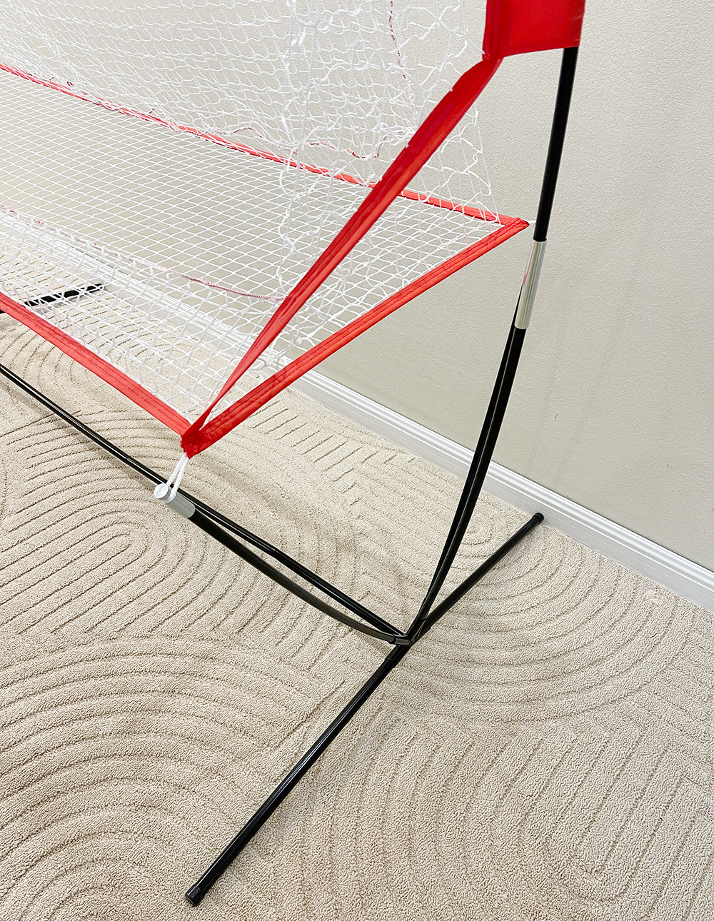 NT01 Baseball & Tennis Ball Recycling System Net, 6 x 7ft Compatible with 681PBH 680BH Machines, Portable Polyester Netting and Fiberglass Frame, with Carrying Bag (Net Only)