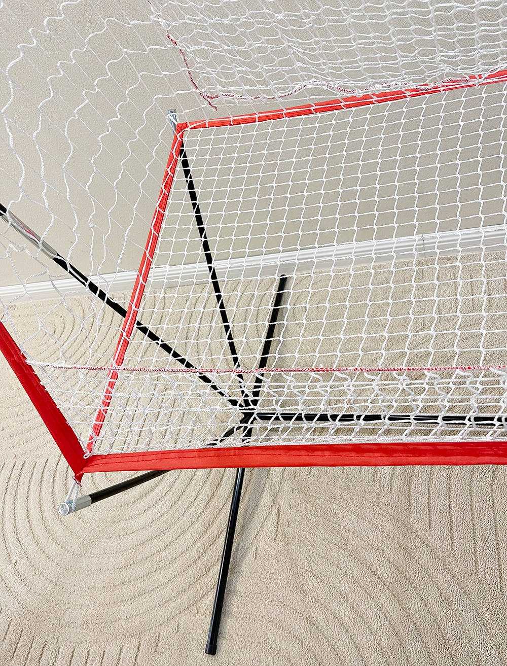 NT01 Baseball & Tennis Ball Recycling System Net, 6 x 7ft Compatible with 681PBH 680BH Machines, Portable Polyester Netting and Fiberglass Frame, with Carrying Bag (Net Only)