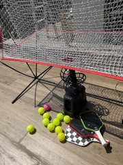NT01 Baseball & Tennis Ball Recycling System Net, 6 x 7ft Compatible with 681PBH 680BH Machines, Portable Polyester Netting and Fiberglass Frame, with Carrying Bag (Net Only)