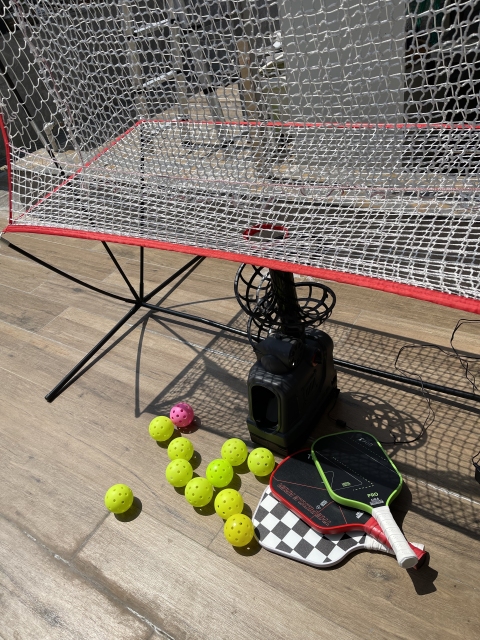 NT01 Baseball & Tennis Ball Recycling System Net, 6 x 7ft Compatible with 681PBH 680BH Machines, Portable Polyester Netting and Fiberglass Frame, with Carrying Bag (Net Only)