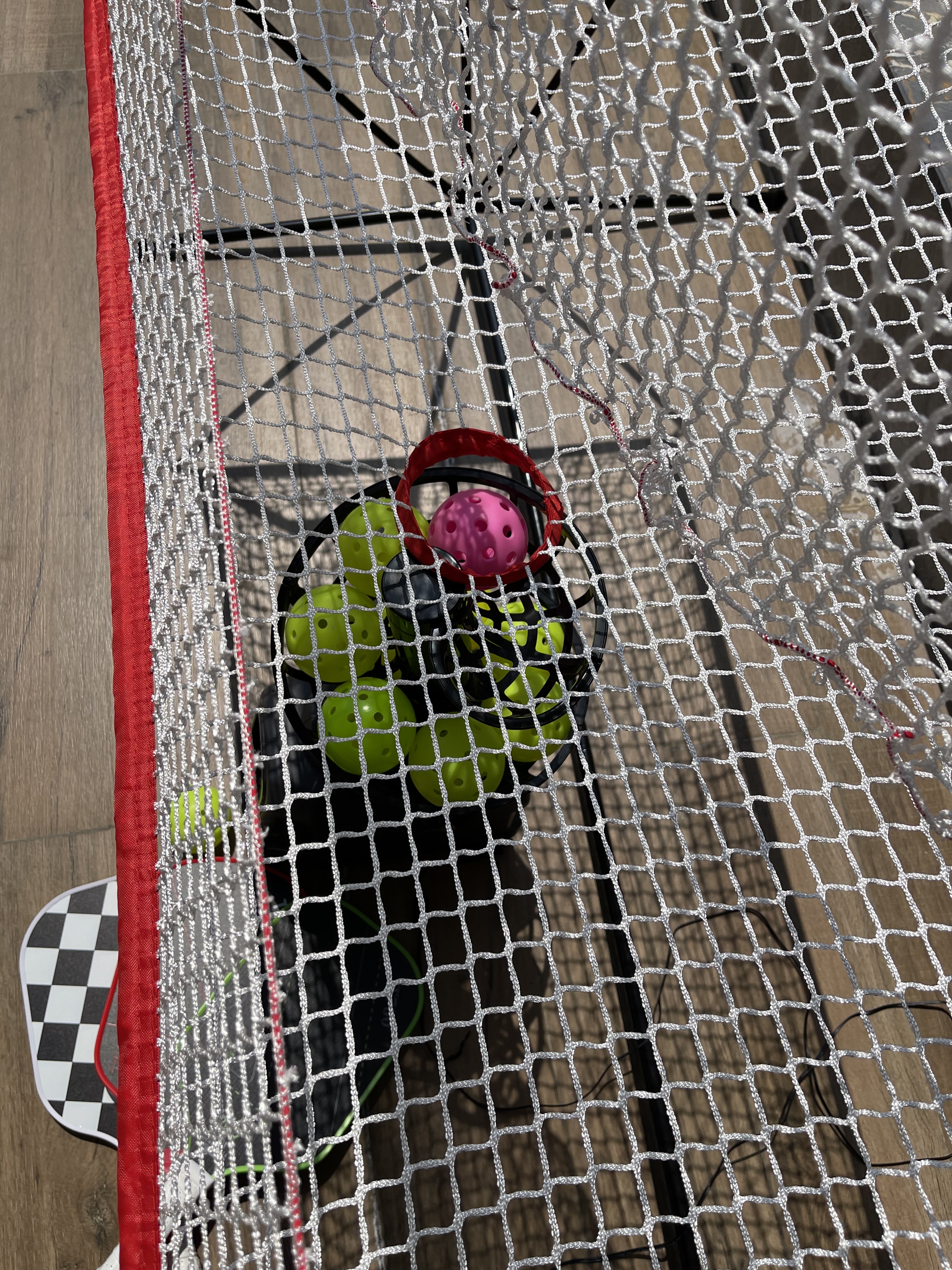 NT01 Baseball & Tennis Ball Recycling System Net, 6 x 7ft Compatible with 681PBH 680BH Machines, Portable Polyester Netting and Fiberglass Frame, with Carrying Bag (Net Only)