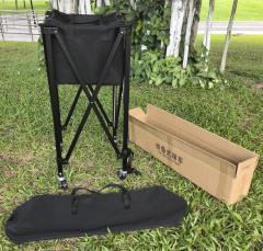 Keranjang Bola Tenis Padel Pickleball Beroda Kapasitas Besar 160 Bola Kualitas Terbaik / Foldable Ball Cart Portable Ball Hopper with Wheels