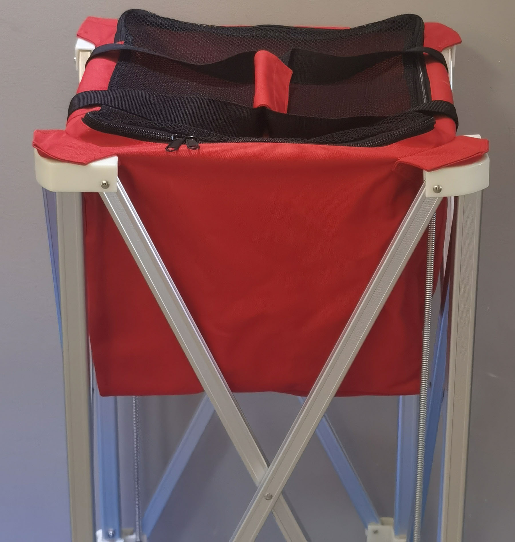 Keranjang Bola Tenis Padel Pickleball Beroda Kapasitas Besar 160 Bola Kualitas Terbaik / Foldable Ball Cart Portable Ball Hopper with Wheels