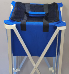 Keranjang Bola Tenis Padel Pickleball Beroda Kapasitas Besar 160 Bola Kualitas Terbaik / Foldable Ball Cart Portable Ball Hopper with Wheels