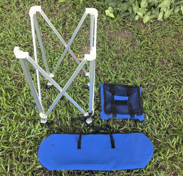 Keranjang Bola Tenis Padel Pickleball Beroda Kapasitas Besar 160 Bola Kualitas Terbaik / Foldable Ball Cart Portable Ball Hopper with Wheels