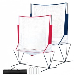 NT01 Baseball & Tennis Ball Recycling System Net, 6 x 7ft Compatible with 681PBH 680BH Machines, Portable Polyester Netting and Fiberglass Frame, with Carrying Bag (Net Only)