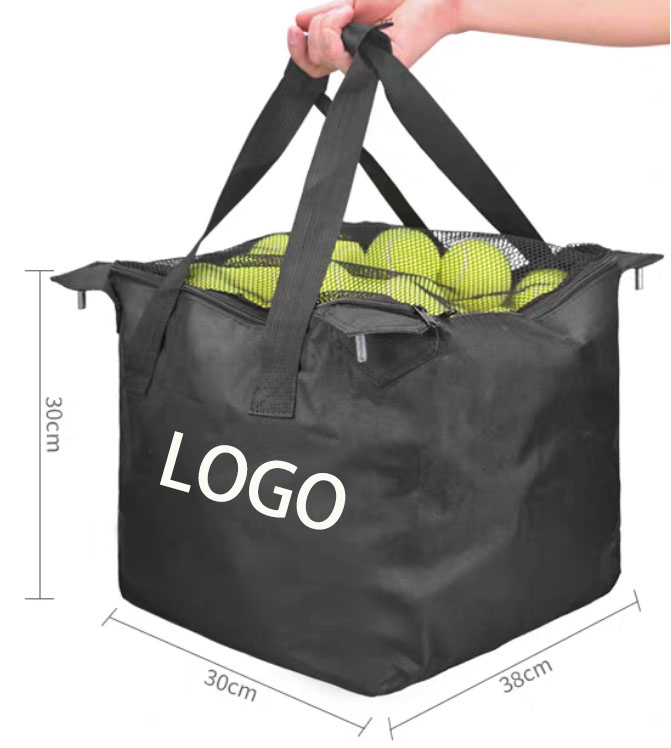 Keranjang Bola Tenis Padel Pickleball Beroda Kapasitas Besar 160 Bola Kualitas Terbaik / Foldable Ball Cart Portable Ball Hopper with Wheels
