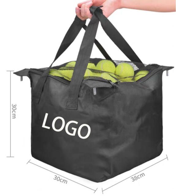 Keranjang Bola Tenis Padel Pickleball Beroda Kapasitas Besar 160 Bola Kualitas Terbaik / Foldable Ball Cart Portable Ball Hopper with Wheels