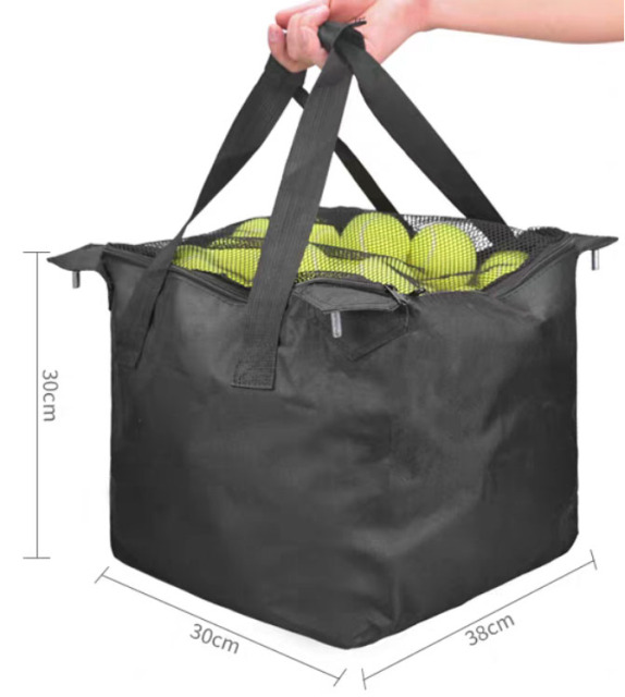 Keranjang Bola Tenis Padel Pickleball Beroda Kapasitas Besar 160 Bola Kualitas Terbaik / Foldable Ball Cart Portable Ball Hopper with Wheels