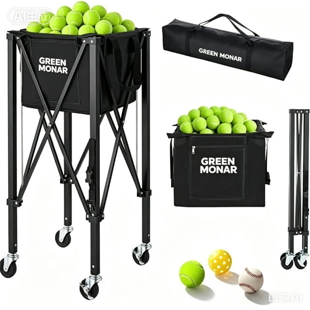 Green Monar Tennis & Pickleball Hopper