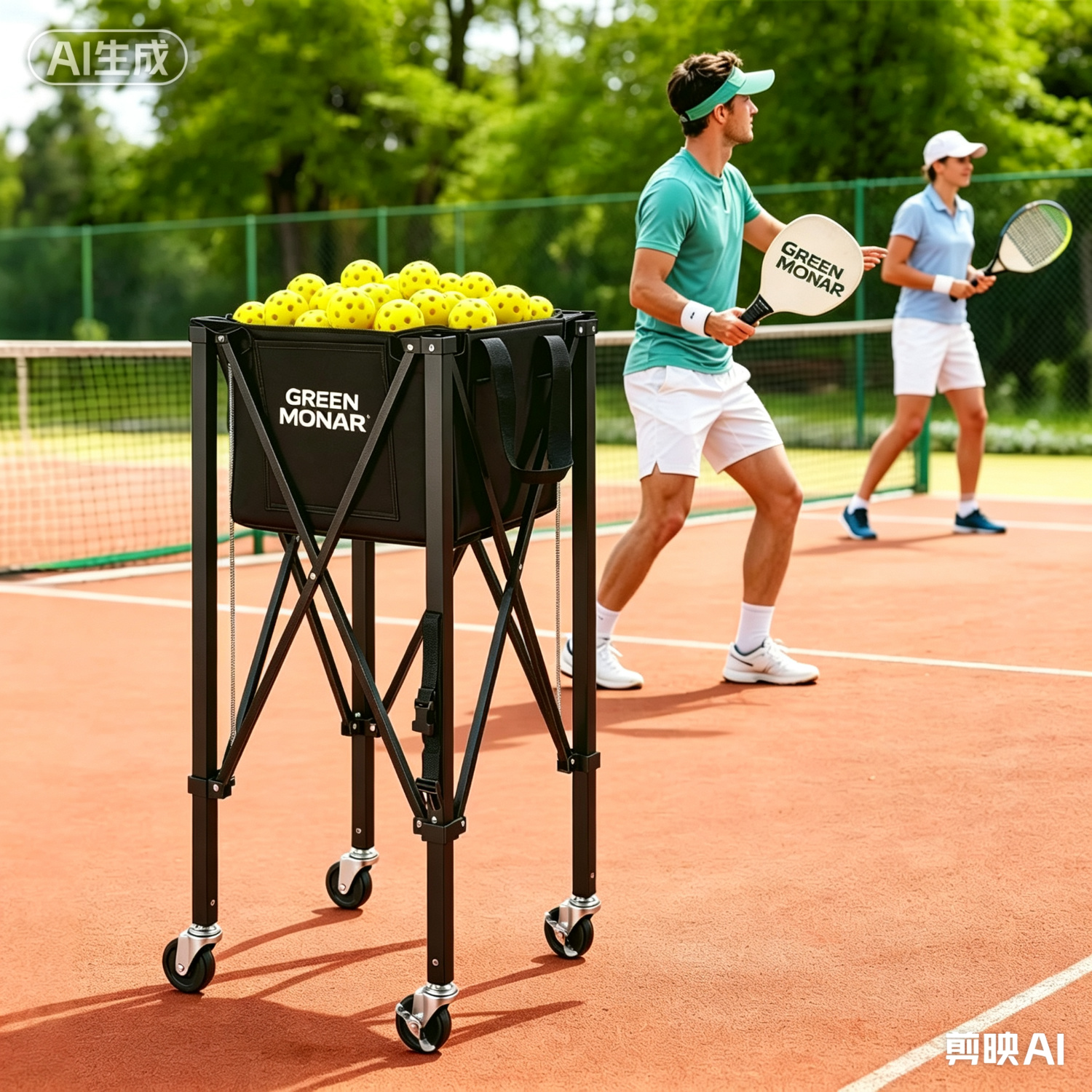Green Monar Tennis & Pickleball Hopper