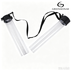 Pickleball Pickup Tube, 12 Balls Capacity, Transparent PC Pickleball Collector with Shoulder Strap, Portable Pickleball Training Storage Tube